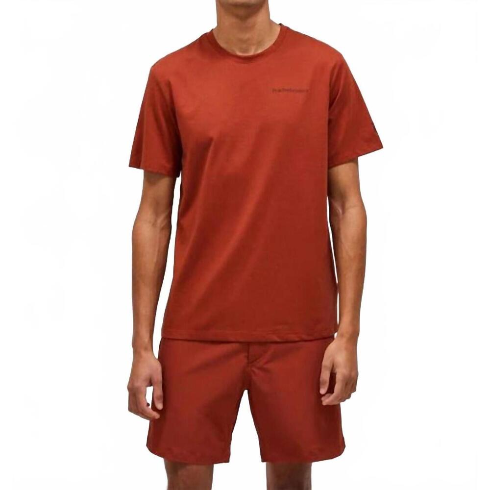 NEW PEAK PERFORMANCE explore logo tee in spiced